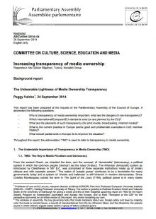 The Unbearable Lightness of Media Ownership Transparency